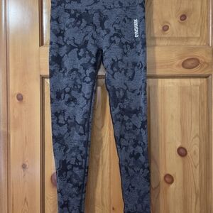 Gymshark Womans Size Small Black And Grey  Leggings